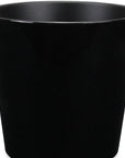 11" Black Recycled Plastic Indoor Outdoor Round Pot Planter