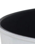 11" White Recycled Plastic Indoor Outdoor Round Pot Planter