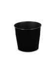 9" Black Recycled Plastic Indoor Outdoor Round Pot Planter