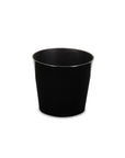 9" Black Recycled Plastic Indoor Outdoor Round Pot Planter