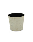 9" Gray Recycled Plastic Indoor Outdoor Round Pot Planter