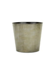9" Gray Recycled Plastic Indoor Outdoor Round Pot Planter