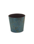 9" Blue Recycled Plastic Indoor Outdoor Round Pot Planter