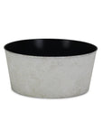 12" Cream Recycled Plastic Indoor Outdoor Round Pot Planter