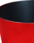 12" Red Recycled Plastic Indoor Outdoor Round Pot Planter