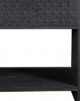 26" Dark Gray One Drawer Nightstand
