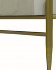 28" White Solid Wood Two Drawer Nightstand