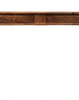 54" Brown Solid Wood Distressed Console Table