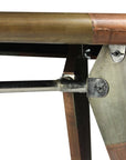 55" Copper Aluminum Writing Desk