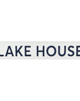 5" X 24" White Lake House Metal Wall Decor
