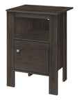 24" Brown Wood Nightstand