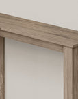 36" Brown Wood Corner Frame Console Table
