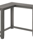 36" Brown Wood Corner Frame Console Table