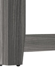 36" Brown Wood Corner Frame Console Table