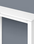 36" Brown Wood Corner Frame Console Table