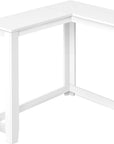36" Brown Wood Corner Frame Console Table