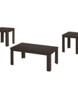 Set of Three 44" Oak Coffee Table