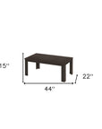 Set of Three 44" Oak Coffee Table