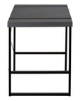 49" Gray and Black Computer Desk