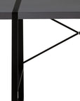 49" Gray and Black Computer Desk