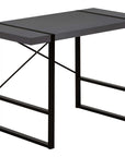 49" Gray and Black Computer Desk
