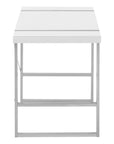 49" White and Gray Computer Desk