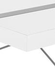 49" White and Gray Computer Desk