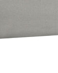 Beige Linen Blend Upholstered Arched Full Headboard With Nail Head Trim