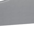 White Faux Leather Upholstered Arched Queen Headboard With Nail Head Trim