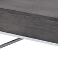 47" Gray and Silver Wood Lift Top Frame Coffee Table
