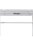 47" White Iron Vanity Table
