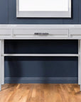 47" White Iron Vanity Table