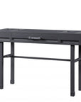 47" Gunmetal Iron And Wood Vanity Table
