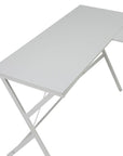 62" White L Shape Computer Desk