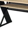 47" Natural and Black Music Desk