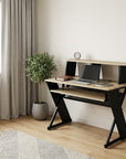 47" Natural and Black Music Desk