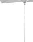 8' White Polyester Square Market Patio Umbrella