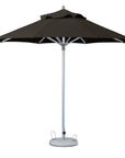 10' Black Polyester Round Market Patio Umbrella