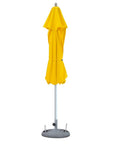 13' Yellow Polyester Round Market Patio Umbrella