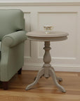 25" Taupe Gray Manufactured Wood Round End Table
