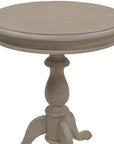 25" Taupe Gray Manufactured Wood Round End Table