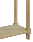 Set Of Two 24" Oak Brown Wood Rectangular End Tables With Shelf