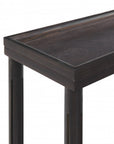 Set of Two 24" Espresso Solid Wood End Tables With Shelf