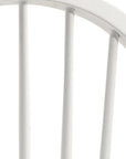 White Wood Windsor Back Dining Side Chair