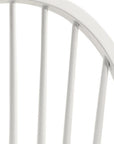 White Wood Windsor Back Dining Side Chair