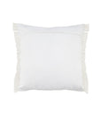 24" X 24" White Zippered Tropical Indoor Outdoor Throw Pillow
