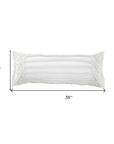 24" X 24" White Zippered Tropical Indoor Outdoor Throw Pillow