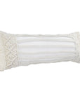 24" X 24" White Zippered Tropical Indoor Outdoor Throw Pillow