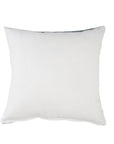 24" X 24" White Zippered Striped Indoor Outdoor Throw Pillow