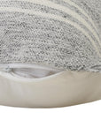 24" X 24" Gray Zippered Geometric Indoor Outdoor Throw Pillow